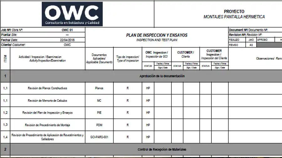 Asesoria en Calidad de Soldadura Argentina